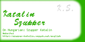 katalin szupper business card